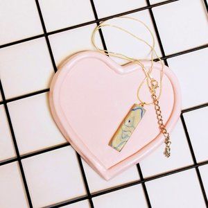 Air dry clay pink pastel color aesthetic jewelry d